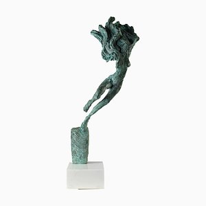 Richard Brixel, Engel, Bronze and White Marble