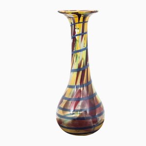 Polish Colorful Vase by Ząbkowice Glasswork, 1960s