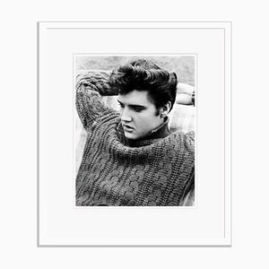 Elvis Archival Pigment Print Framed in White by Alamy