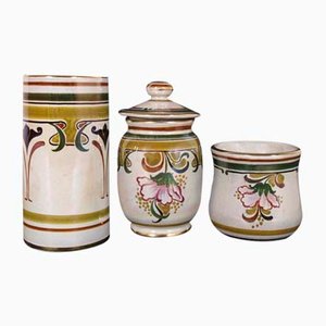 Pots en Céramique et Porcelaine Liberty de Gialletti CP, 1930s, Set de 3
