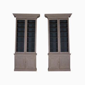 Irish Brass Bookcases, Set of 2, 1790s