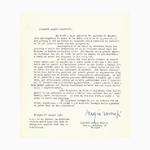 Sergio Romiti - Schreibmaschinengeschriebene Buchstaben Jacometti Nesto - 1951