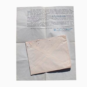 Lettre Ludotypique Carlo Ludovico Ragghianti - La Sauvage, la Résistance et la Libération - 1956