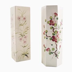 Art Deco Ceramic Vases from Bassano, 1950s, Set of 2