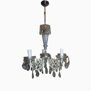 Mid-Century Crystal Chandelier, 1960s or 1970s