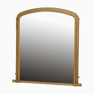 Specchio da parete vittoriano in legno dorato