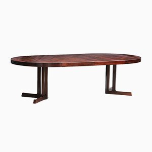 Mid-Century Modern Scandinavian Rosewood Dining Table, 1960s