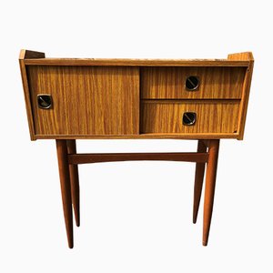 Mid-Century Formica Console Table with Storage, 1960s or 1970s