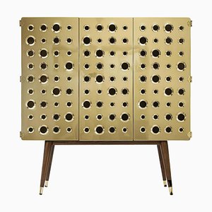 Cabinet in Brass and Wood