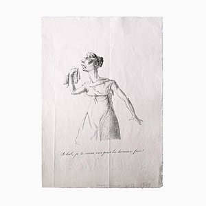 Lithographie Carle Vernet (Antoine Charles Horace Vernet) - Soleil Je Viens - Début 19ème Siècle