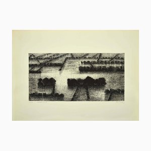 Maurice Chot Plassot - Flood II - Etching - 1970s