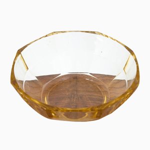 Polish Art Deco Bowl from Ząbkowice Glasswork, 1950s