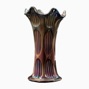 Englische Vintage Carnival Vase, 1950er