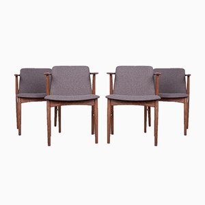 Sillas de comedor de Hans Olsen, años 60. Juego de 4
