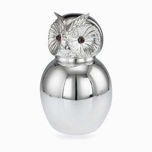 Italian Silver Plated Owl Wine Cooler from Bonwit Teller & Co, 1960s