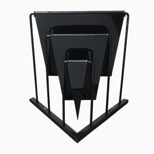 Vintage Postmodern Magazine Rack by Markus Börgens for D-Tec, 1980s