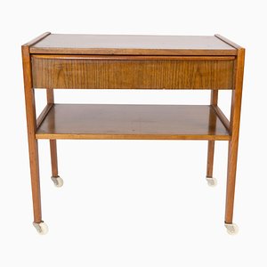 Small Danish Side Table with Drawer in Teak, 1960s