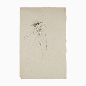 Inchiostro Jeanne Daour, Nude, Cina e acquerello, metà XX secolo