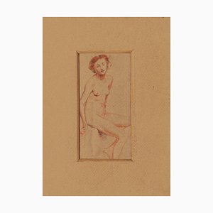 Aurelio Mistruzzi, Nude, Pencil and Pastel, 1920s