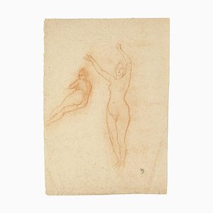 Arnold Heldink, Nudes Study, Pastel drawing, inicios del siglo XX