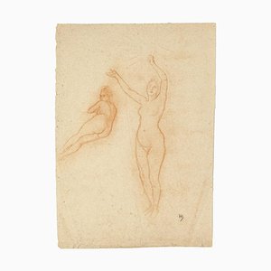 Arnold Heldink, studio Nudes, pastello, inizio XX secolo