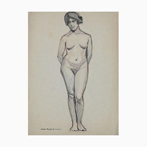 André Meaux Saint-Marc, Nude, Pencil on Paper, Early 20th Century