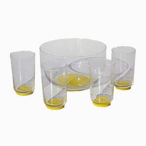 Italienisches Obst Set aus Muranoglas von Carlo Moretti, 1960er, 5er Set