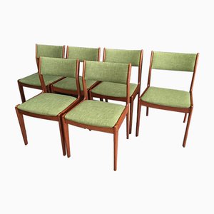 Mid-Century Teak Esszimmerstühle, 1960er, 5er Set bei Pamono kaufen