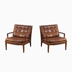 Set of Löven Easy Chairs by Arne Norell for Arne Norell AB, 1960s