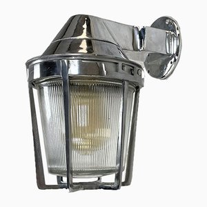 Industrial American Cast Aluminum Wall Light with Prismatic Glass from Appleton Electric