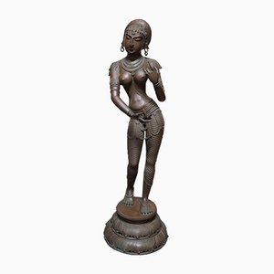 Grande Statue Parvati Dea en Bronze, 1900