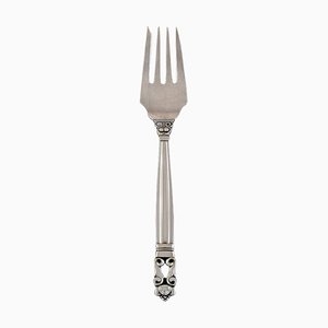 Tenedor para ensalada Acorn de plata esterlina de Georg Jensen