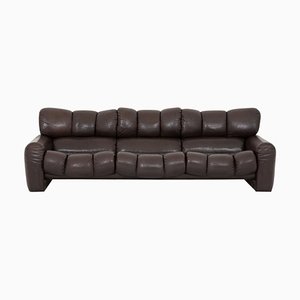 Three Seater Leather Sofa by Tongiani Stefanos, Italy, 1973