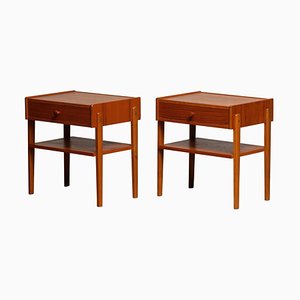 Comodini in teak di Carlström & Co Mobelfabrik, set di 2