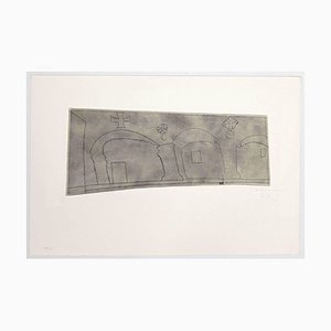Ben Nicholson, Long Horizontal Patmos, Incisione, 1967