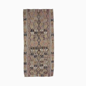 Tapis Kilim Oushak Vintage Fait à la Main en Laine, Turquie, 6x13