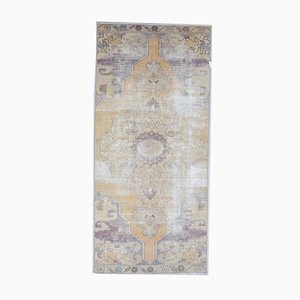4x8 Antique Middle East Oushak Handmade Wool Oriental Carpet
