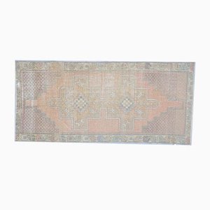 Tapis Oushak 3x9 Vintage Fait Main en Laine Petit Tapis