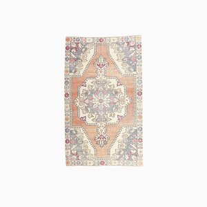 Tapis Oushak Vintage Fait Main, Turquie, 4x7