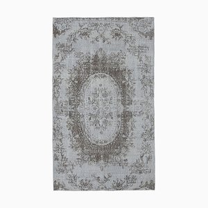 Alfombra Oushak Turkish Oriental 4x8 vintage de lana hecha a mano