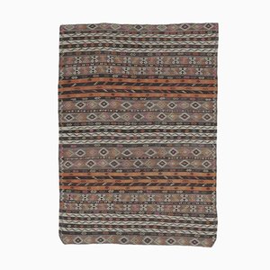 Tapis Kilim Oushak Vintage Fait à la Main en Laine, Turquie, 7 x 9