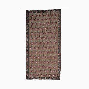 Alfombra Kilim Oushak turca vintage grande de 7x13