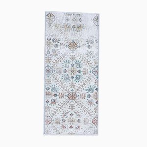 Felpudo Oushak turco vintage pequeño o pequeña alfombra 2x4