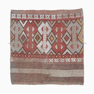 Tapis Kilim Oushak Vintage Fait Main en Laine, Turquie, Set de 2