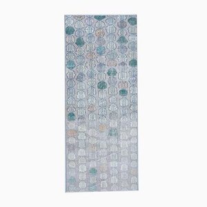 Tapis de Couloir 3x7 Vintage Rose Moucheté Floral, Turquie