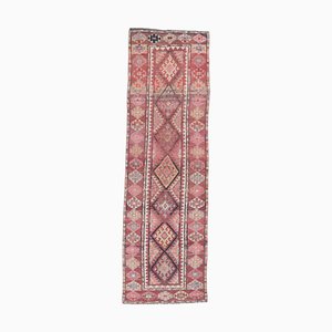 Tapis Oushak Vintage Fait Main en Laine, Turquie, 3x9