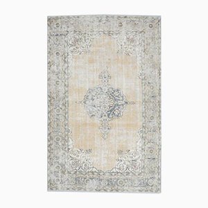 Tapis Oriental 7x11 Vintage Oushak en Laine Fait Main, Turquie