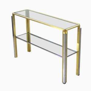 Italienische Vintage Rauchglas Konsole