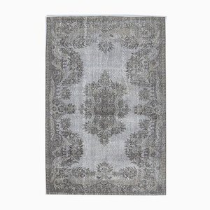 Tapis Oriental Vintage Oushak 5x8 Turquoise en Laine, Turquie