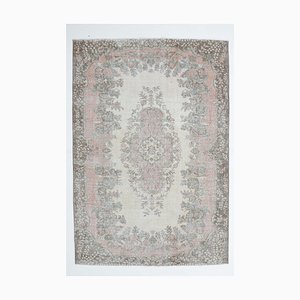 Tapis Oushak 6x9 Vintage Fait Main en Laine, Chine